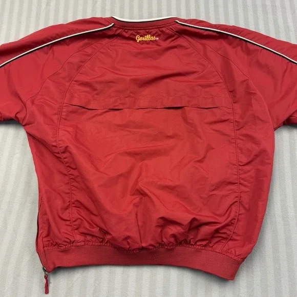 Vintage Pitt State Cable Sportswear Size Large Pullover Windbreaker Side 1/4 Zip - Picture 6 of 6